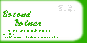 botond molnar business card