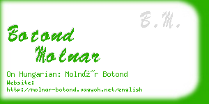 botond molnar business card